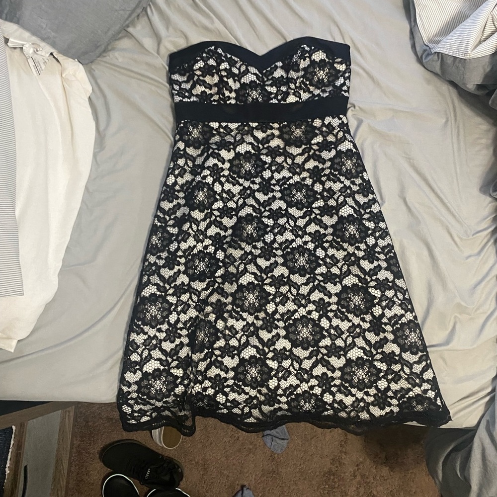 White House Black Market strapless dress